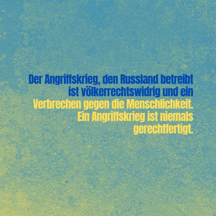 Für eine klare und unversöhnliche Haltung zum Frieden!